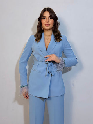 Tailleur Nina azzurro