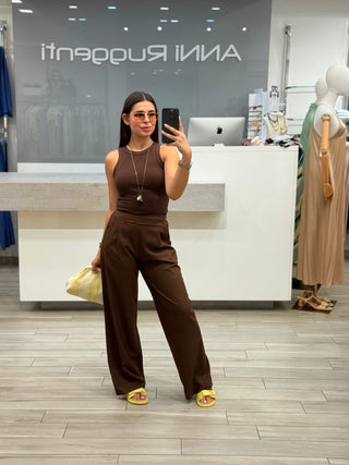 Pantalone misto lino