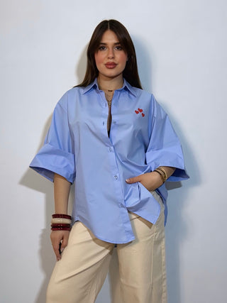 Camicia heart azzurro