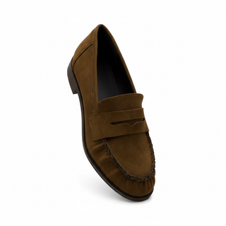 Mocassino scamosciato Cammello