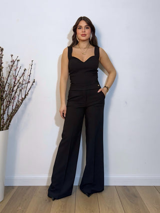 Pantalone palazzo aliza nero