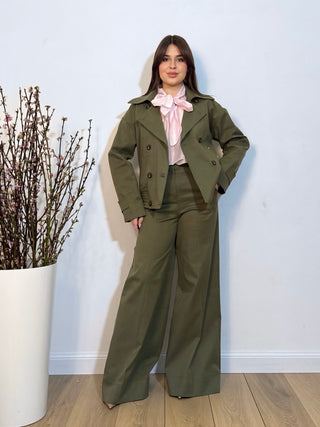 Pantalone palazzo vale verde