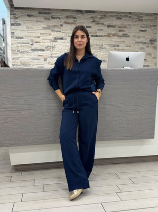 Camicia soft blu