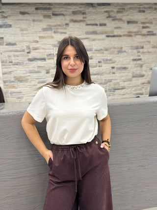 T-shirt diamante bianco