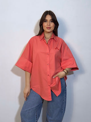 Camicia heart corallo
