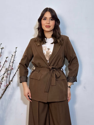 Giacca con cinta Emma Moro