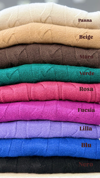 Maglione treccia