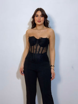 Corsetto Violetta Nero