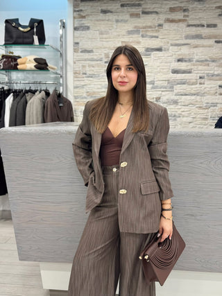 Tailleur Pinstripe Chic