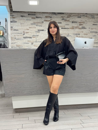 Pantaloncino Kimono nero