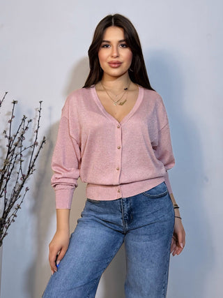 Cardigan aude rosa