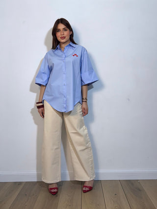 Camicia heart azzurro