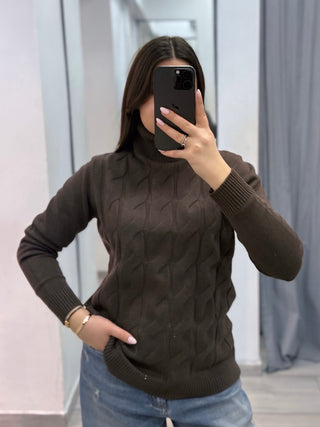 Maglione treccia