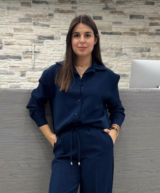 Camicia soft blu