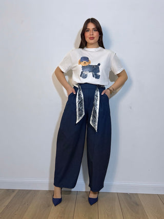 T-shirt denim dog