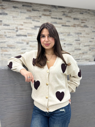 Cardigan cuore