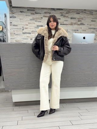 Giacca Fur Luxury moro