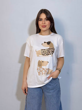 T-shirt duo dog chic