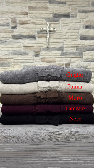 Maglione fiocco